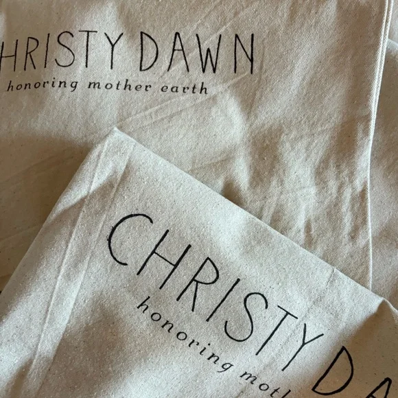 Lot Of 12 Christy Dawn Doen Cotton Canvas Tote Bags Handled Shopping Market NEW - Picture 2 of 7